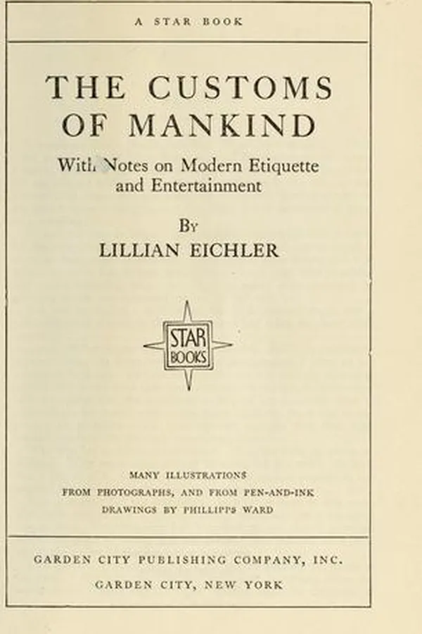 Capa de The customs of mankind