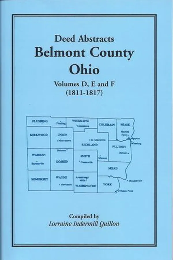 Capa de Deed Abstracts, Belmont County, Ohio
