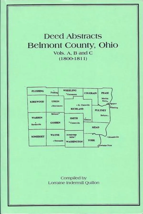 Capa de Deed abstracts, Belmont County, Ohio