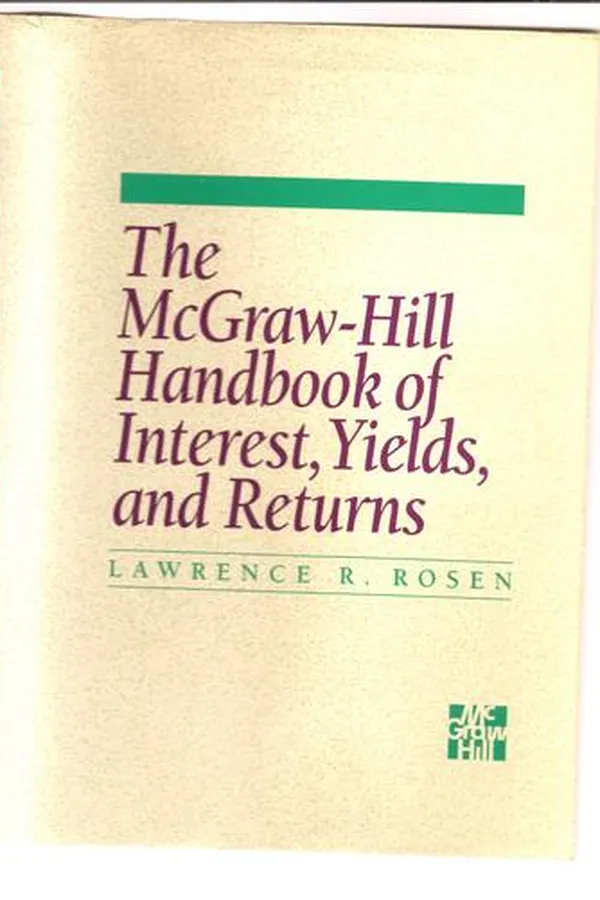 Capa de The McGraw-Hill Handbook of Interest, Yields and Returns