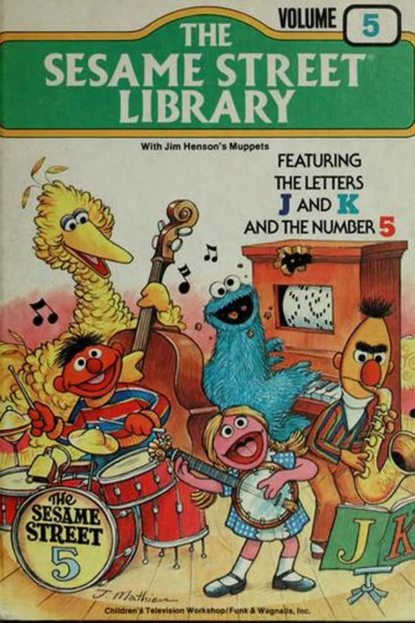 Capa de The Sesame Street Library Vol. 5 (J-K-L) with Jim Henson's Muppets