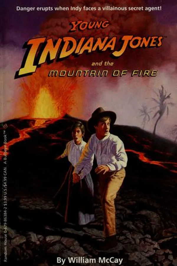 Capa de Young Indiana Jones and the mountain of fire