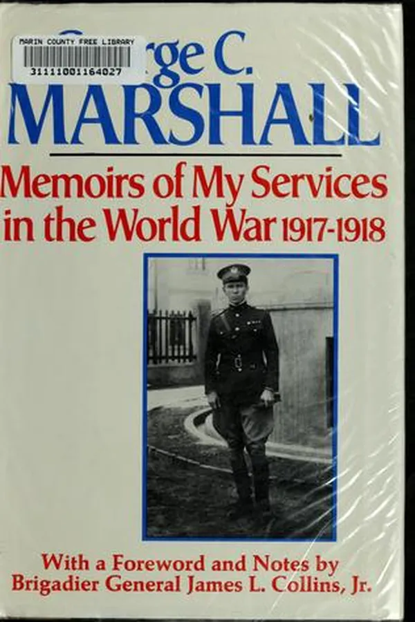 Capa de Memoirs of my services in the World War, 1917-1918