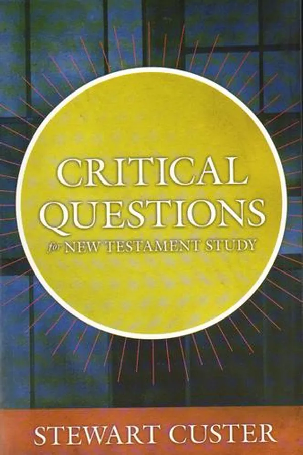 Cover of Critical questions for New Testament study