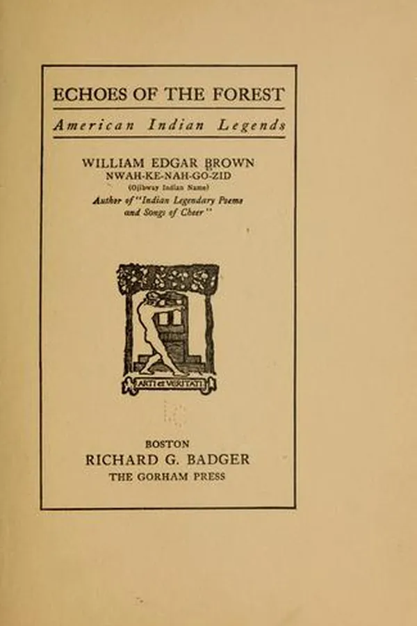 Capa de Echoes of the forest, American Indian legends