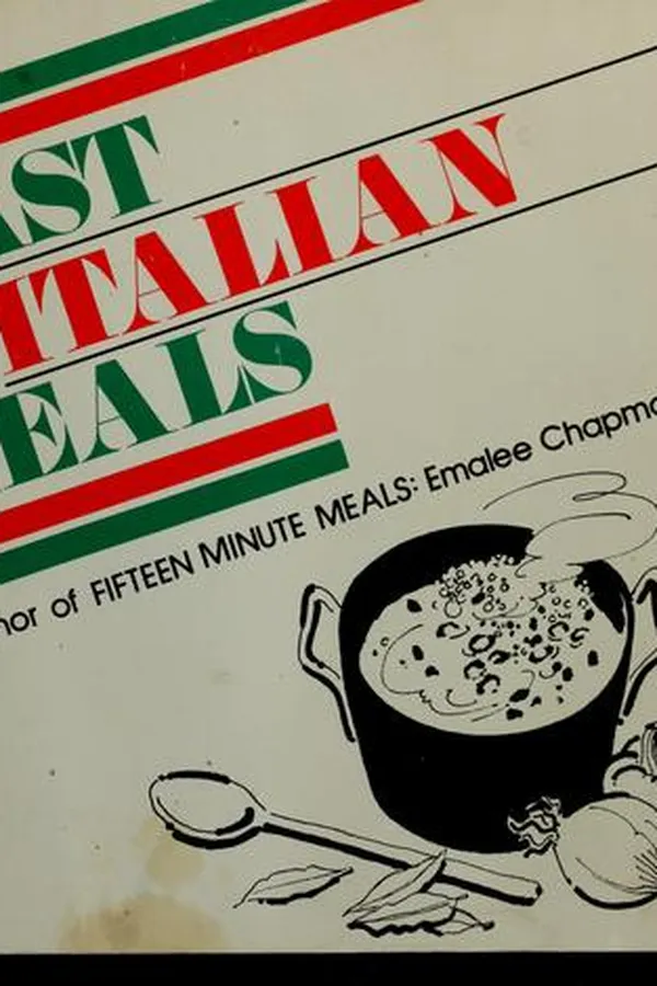 Capa de Fast Italian meals