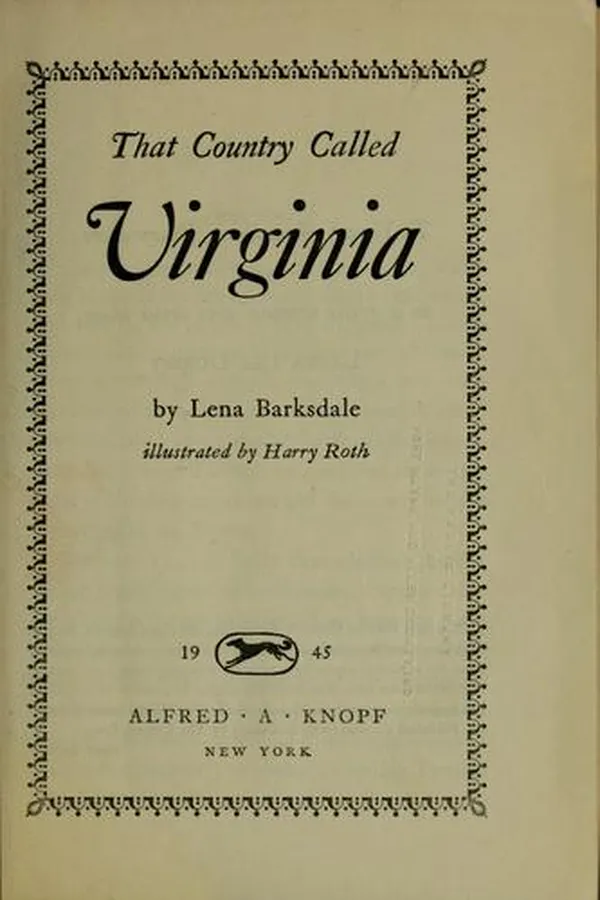 Capa de That country called Virginia