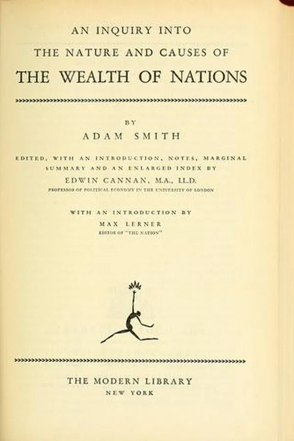 Capa de An inquiry into the nature and causes of the wealth of nations