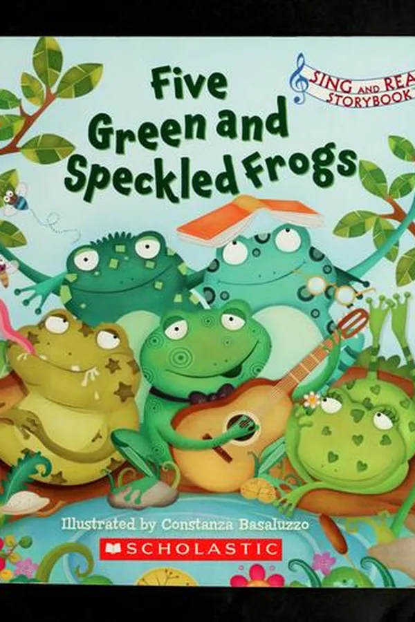 Capa de Five green and speckled frogs