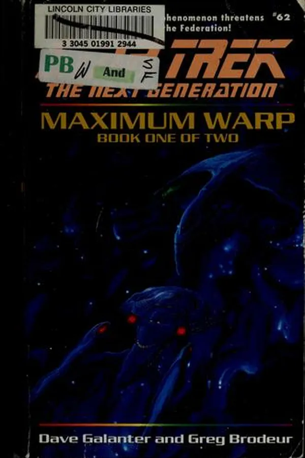 Capa de Star Trek The Next Generation - Maximum Warp - Dead Zone