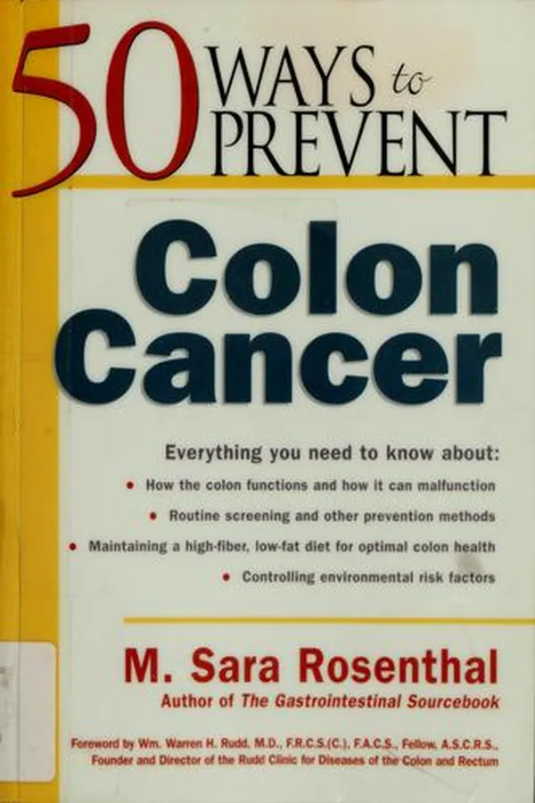 Capa de 50 ways to prevent colon cancer