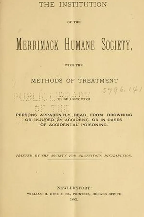 Capa de The Institution of the Merrimack Humane Society