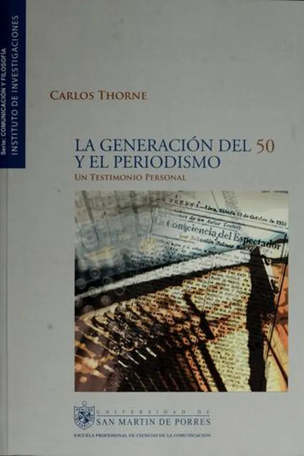 Capa de La generación del 50 y el periodismo