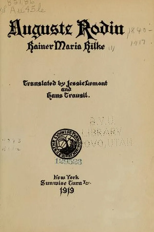 Capa de Auguste Rodin