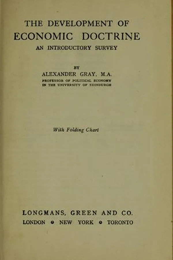 Capa de The development of economic doctrine