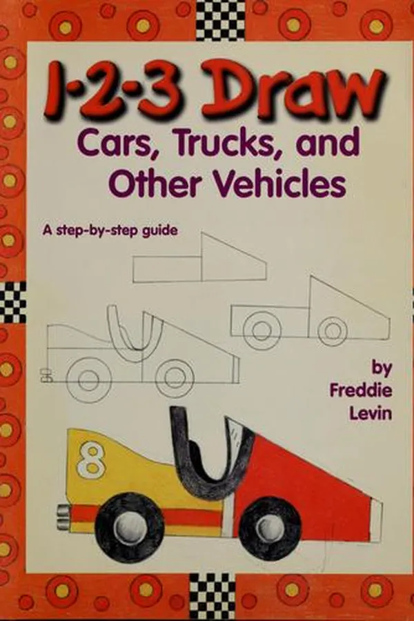 Capa de 1-2-3 draw cars, trucks, and other vehicles