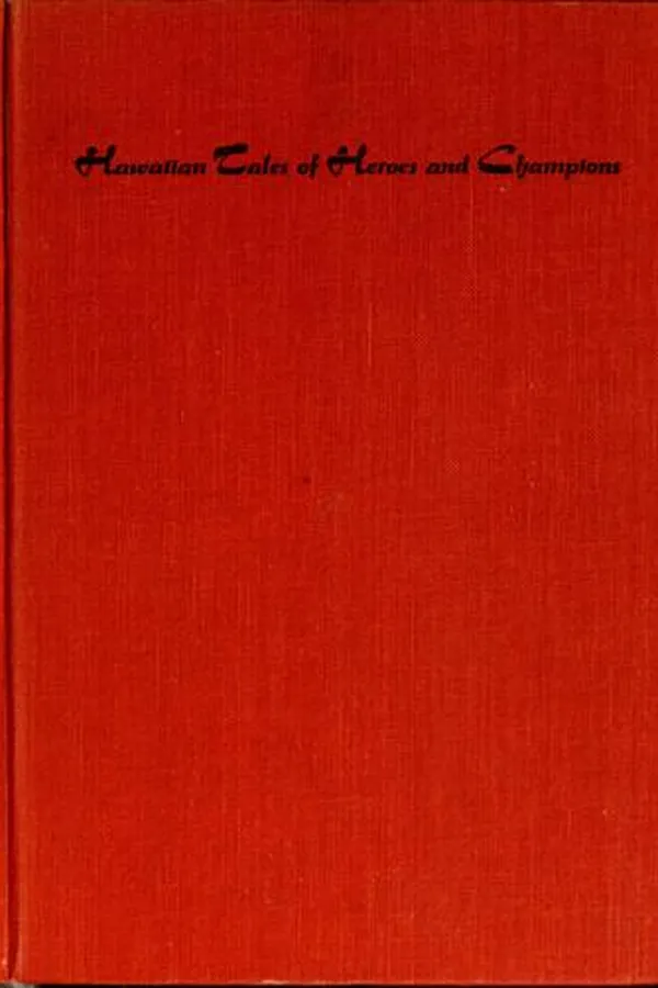 Capa de Hawaiian tales of heroes and champions