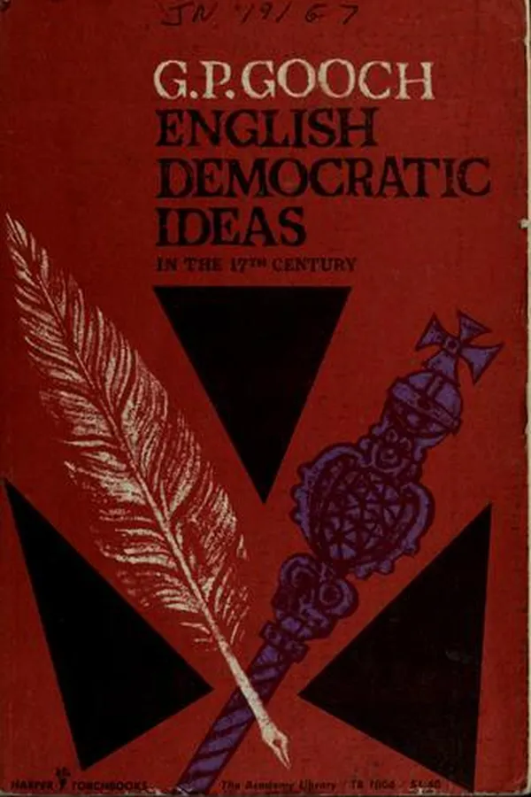 Capa de English democratic ideas in the seventeenth century
