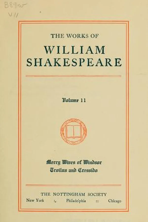 Capa de Plays (Merry Wives of Windsor / Troilus and Cressida)