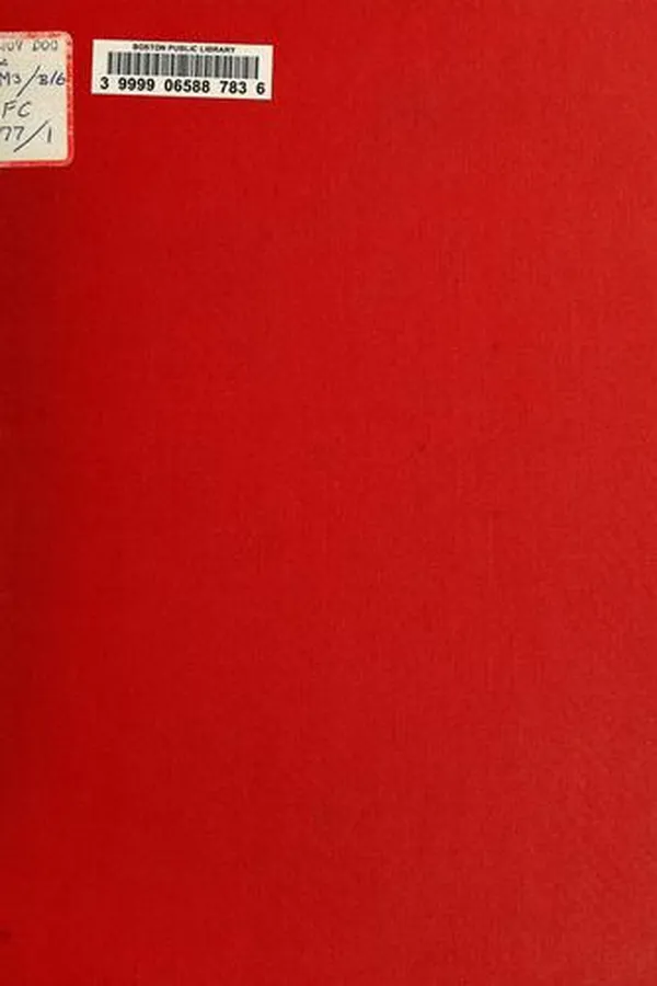 Capa de Report to the great and general court on the Boston charter reform act of 1977