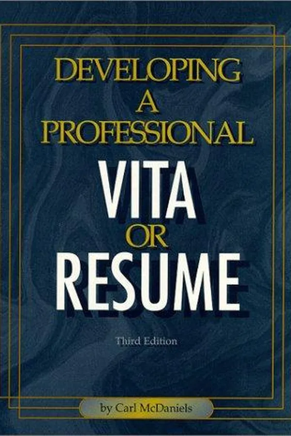 Capa de Developing a professional vita or resume