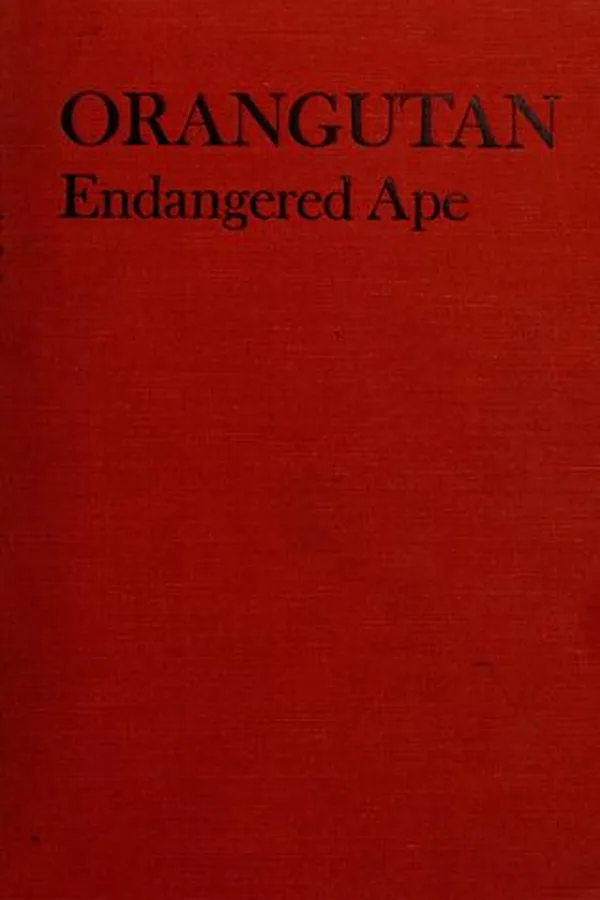 Capa de Orangutan, endangered ape