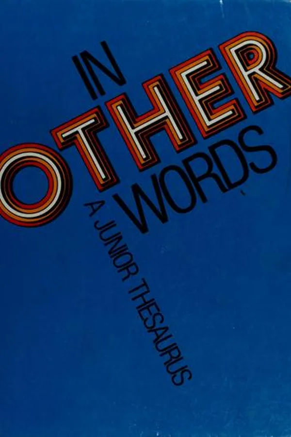 Cover of In other words, a junior thesaurus