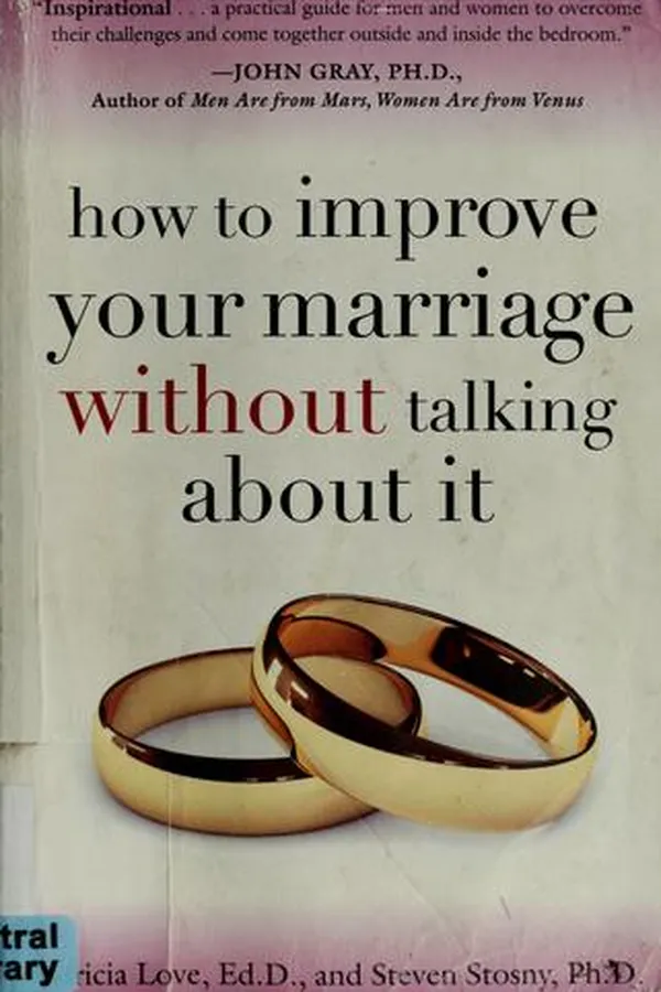 Capa de How to improve your marriage without talking about it