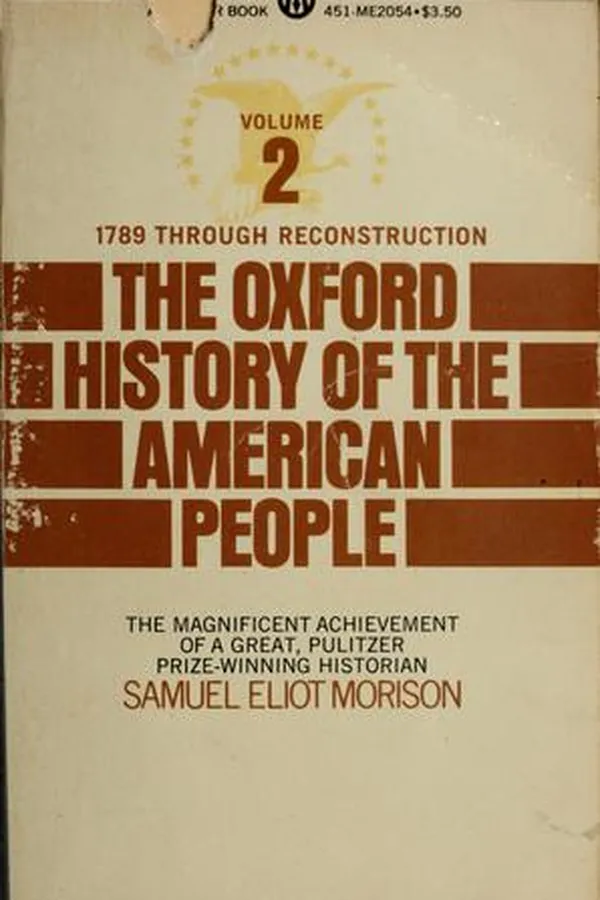 Capa de The Oxford History of the American People, Vol. 2