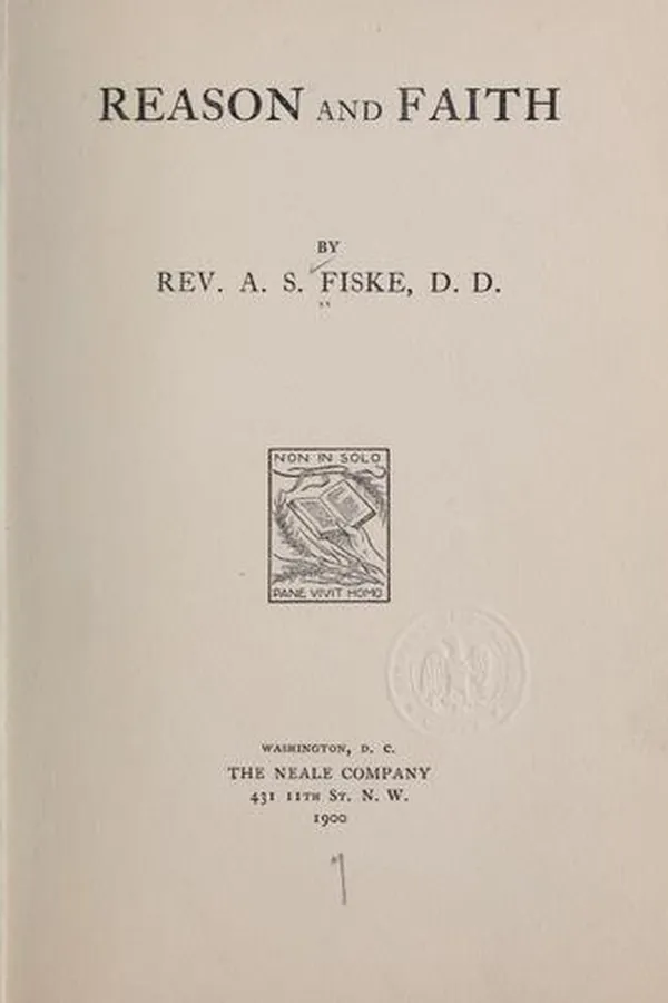 Capa de Reason and faith