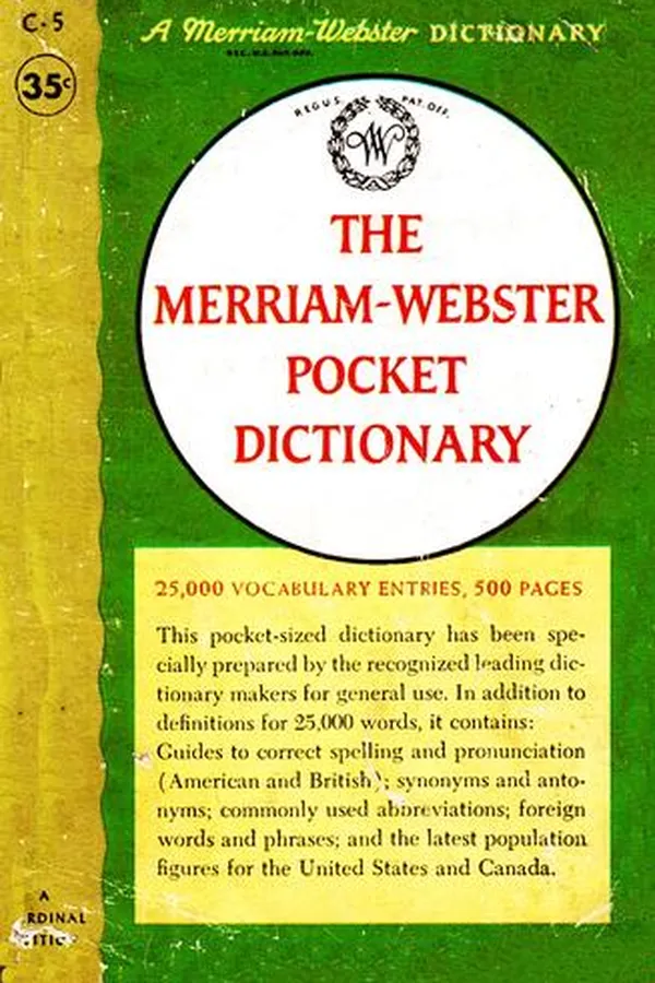 Capa de The Merriam-Webster pocket dictionary