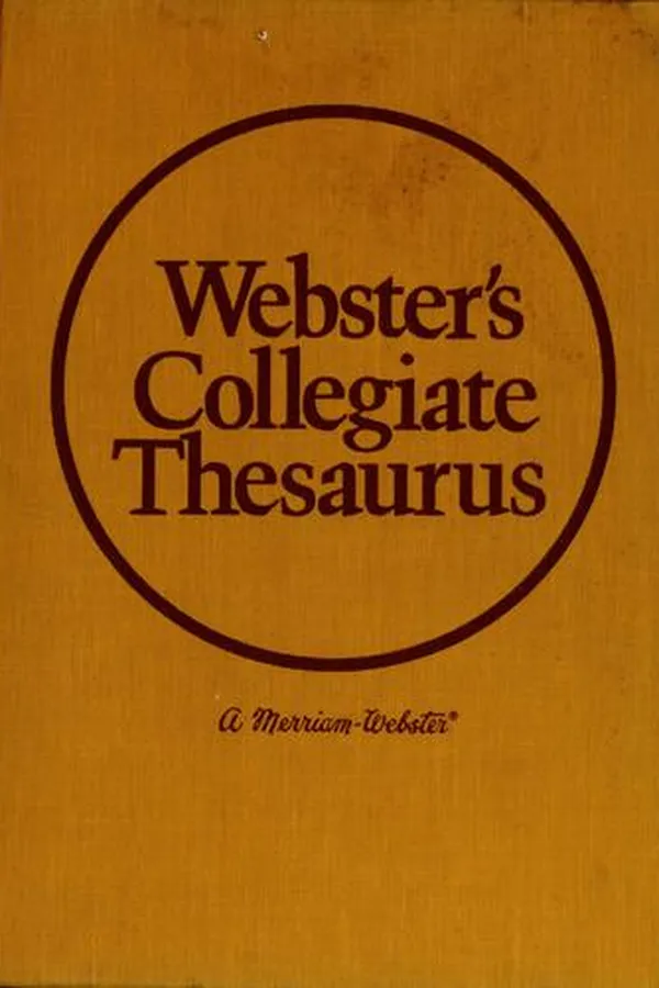 Cover of Webster's collegiate thesaurus