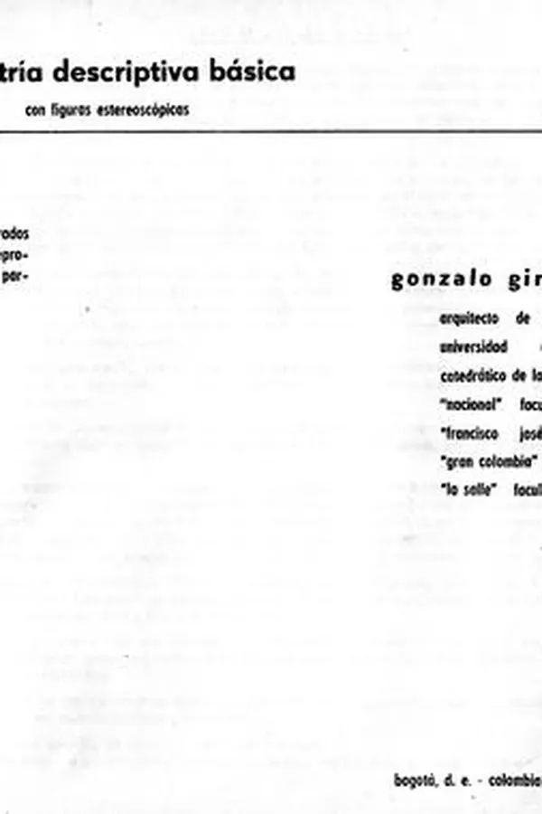 Capa de Geometría Descriptiva Básica