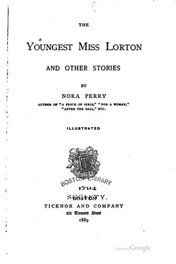 Capa de The youngest Miss Lorton, and other stories