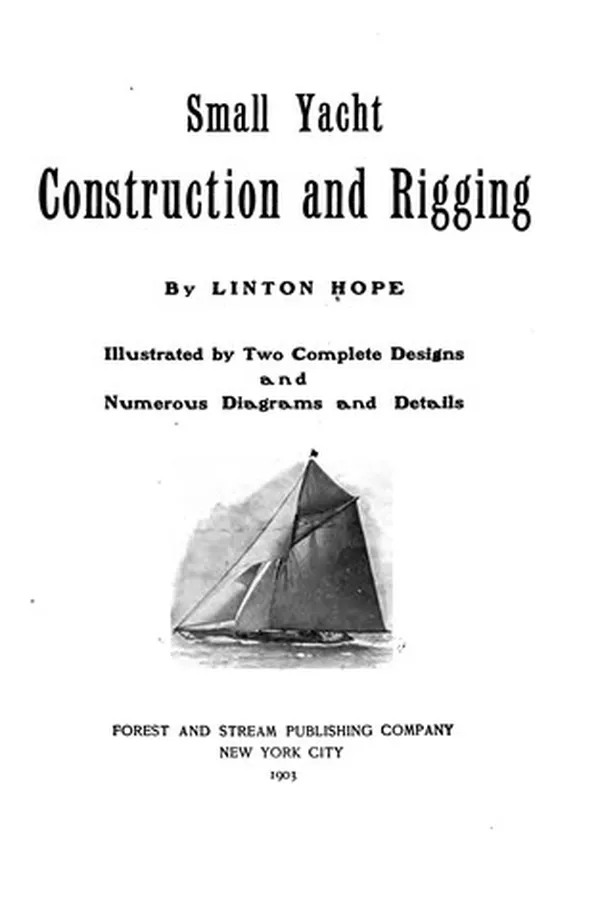 Capa de Small yacht construction and rigging