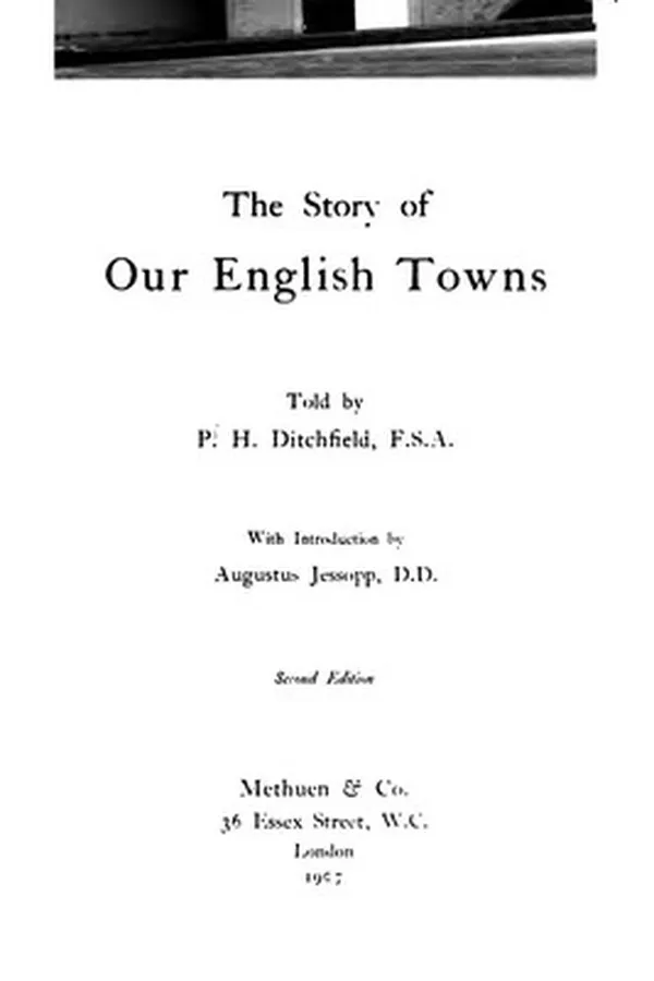 Capa de The Story of Our English Towns