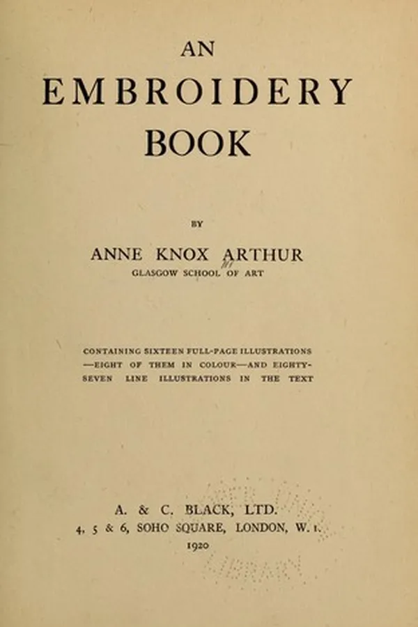 Cover of An embroidery book