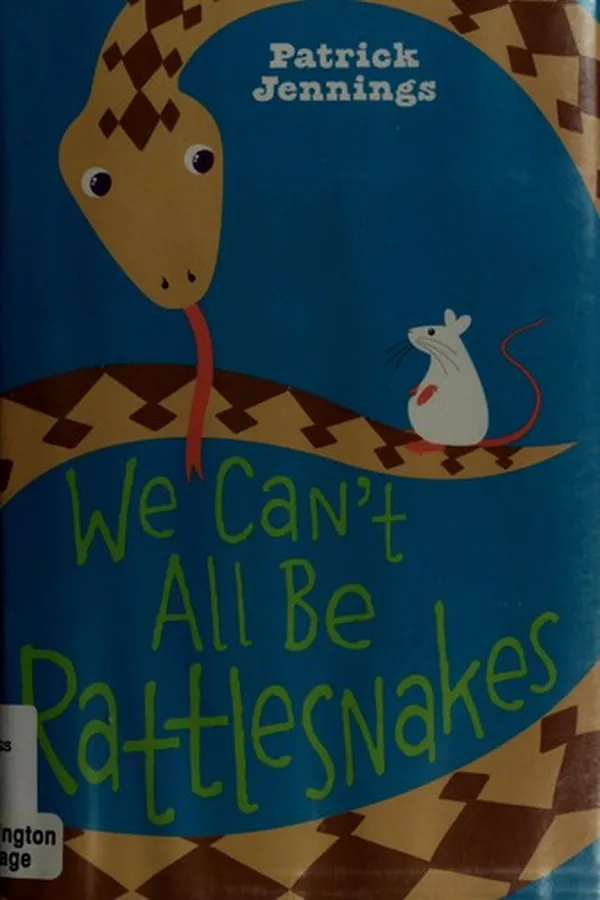 Capa de We can't all be rattlesnakes