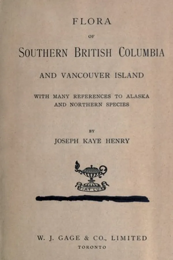 Capa de Flora of southern British Columbia and Vancouver Island