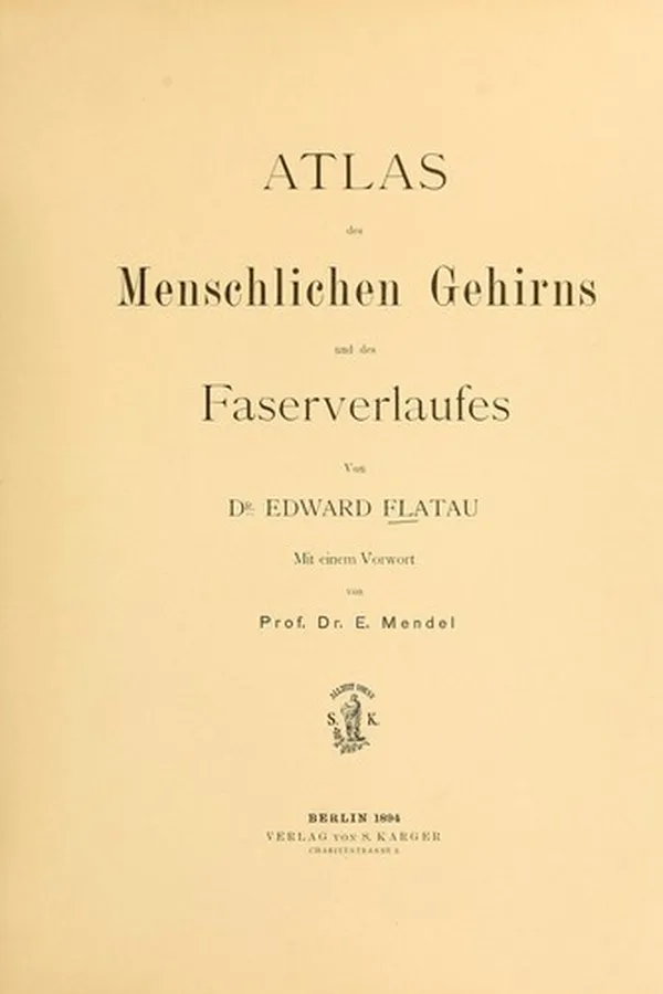 Capa de Atlas des menschlichen Gehirns und des Faserverlaufes