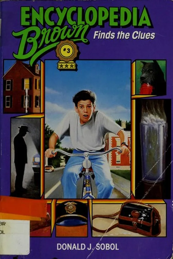 Capa de Encyclopedia Brown Finds the Clues