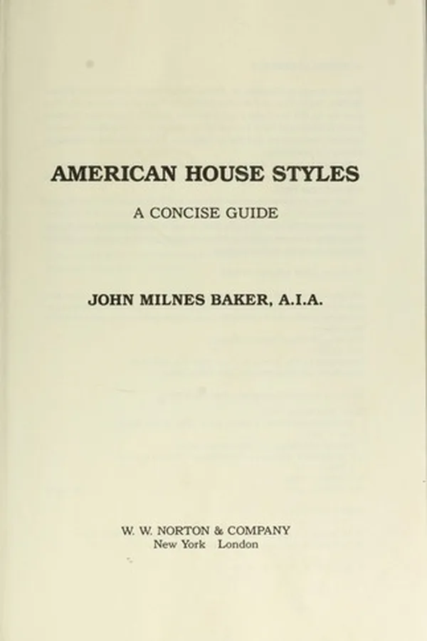 Capa de American house styles