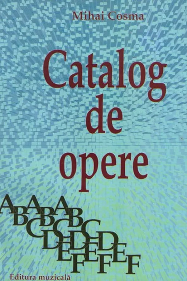 Capa de Catalog de opere 1
