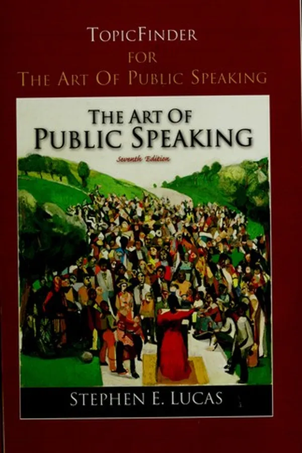 Capa de TopicFinder to accompany The art of public speaking