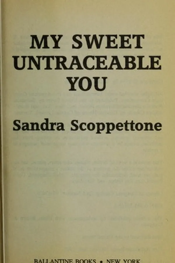 Capa de My sweet untraceable you