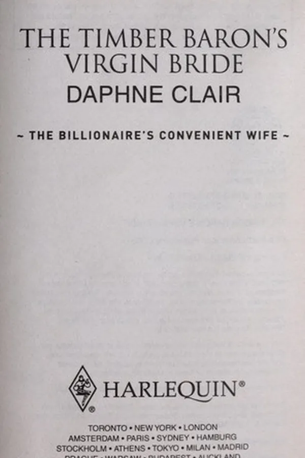 Capa de The Timber Baron's Virgin Bride
