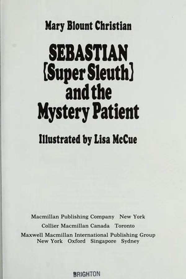 Capa de Sebastian (Super Sleuth) and the mystery patient