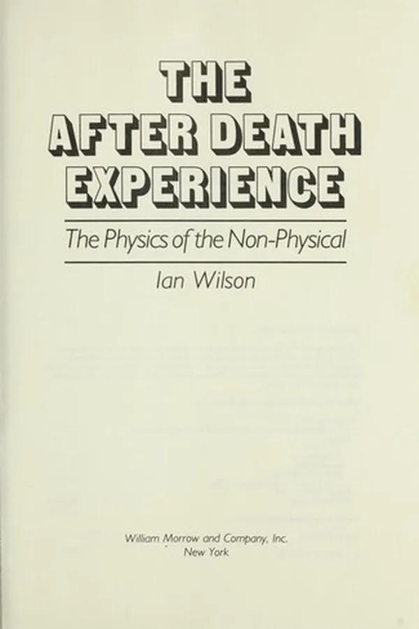 Capa de The after death experience