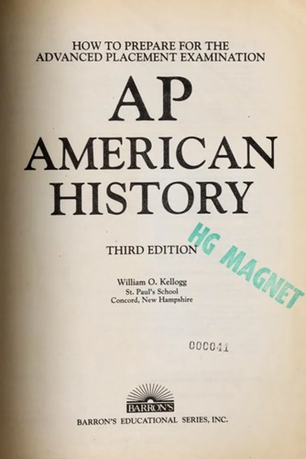 Capa de How to prepare for the advanced placement examination AP, American history