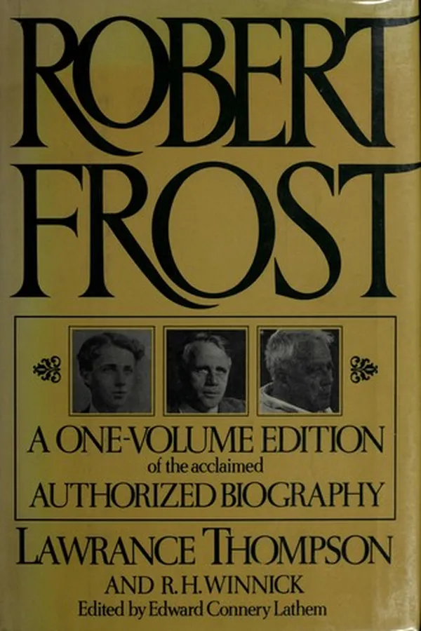 Capa de Robert Frost, a biography